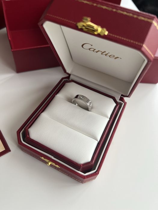 Люкс Комплект під обручки парні колечки Cartier Картьє