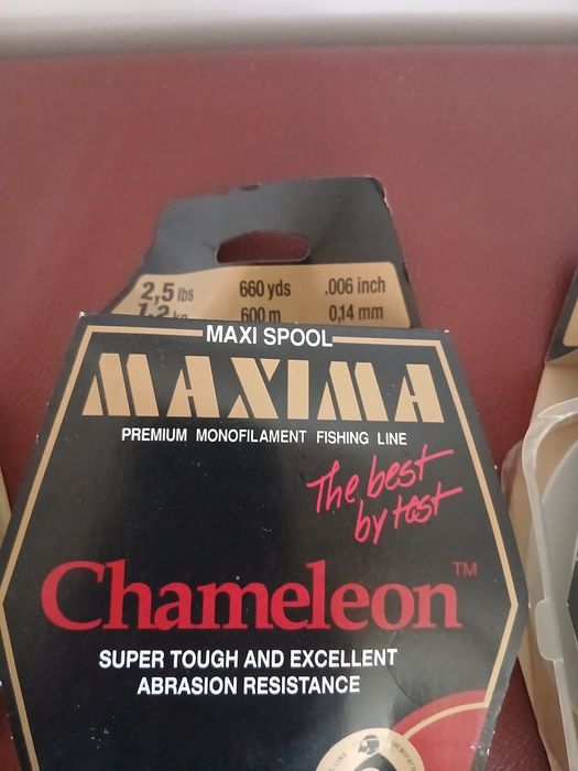 4 caixas de fio de pesca Chamelon 1kg preço para todos
