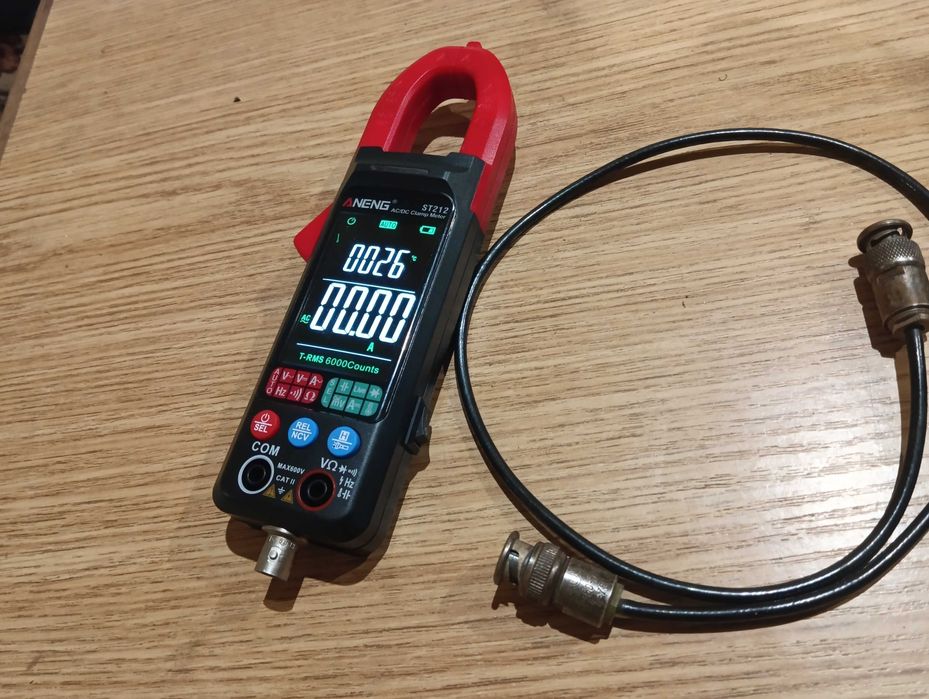 Токовые клещи, мультиметр для мотортестера, осцилографа