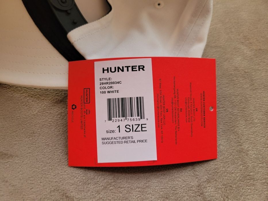 Czapka z daszkiem Hunter Biała