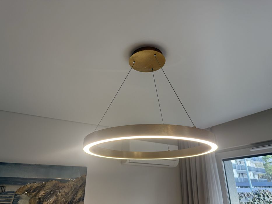 CARLO Lampa wisząca LED złota, 60 cm