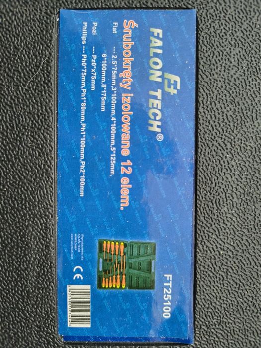 Zestaw Śrubokręt Izolowany dla elektryków 12 elementów.