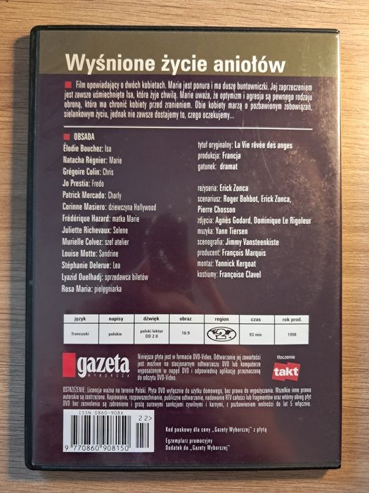 Wyśnione życie aniołów | Elodie Bouchez | DVD