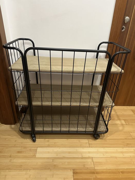 Carrinho de apoio com 3 prateleiras - sala ou cozinha