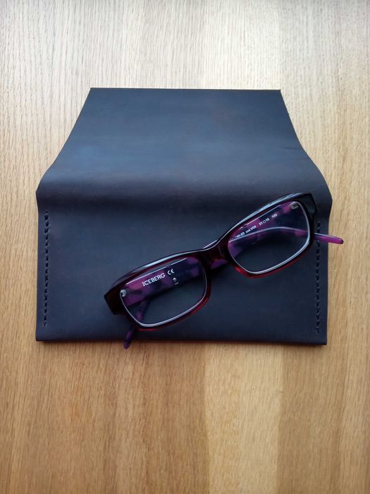 Обложка на паспорт ,чехол для очков из натуральной кожи,ручной работы