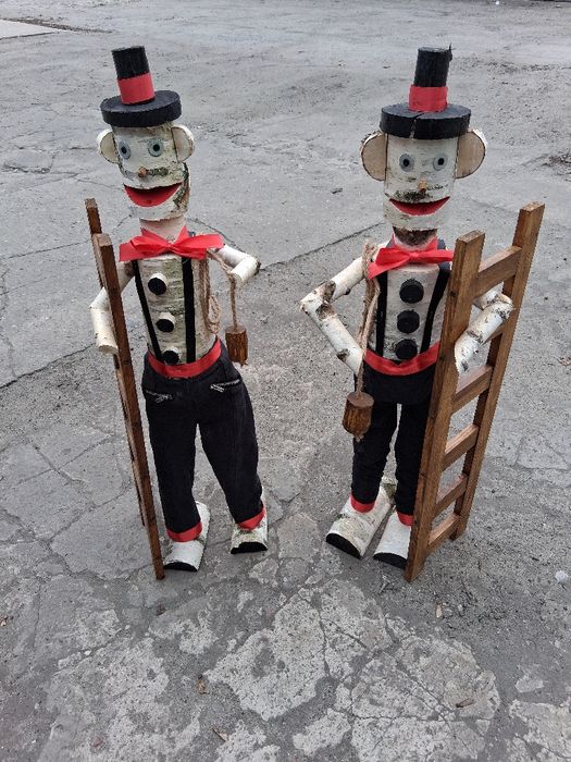 Figurka, ozdoba do ogrodu, domu, działki z brzozy