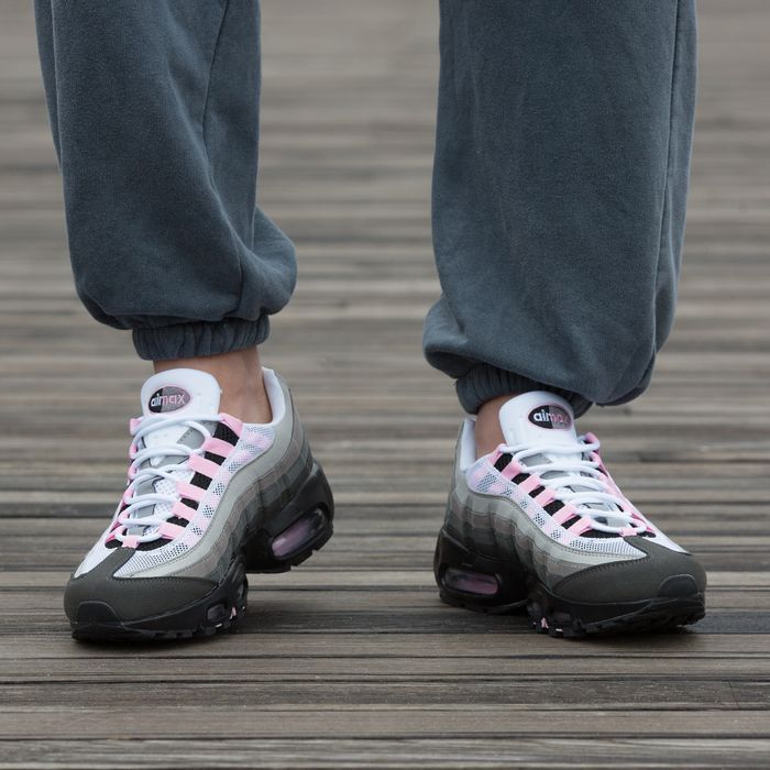 Кросівки Nike Air Max 95 Grey Lack Rose premium | Кроссовки Найк жіночі чоловічі