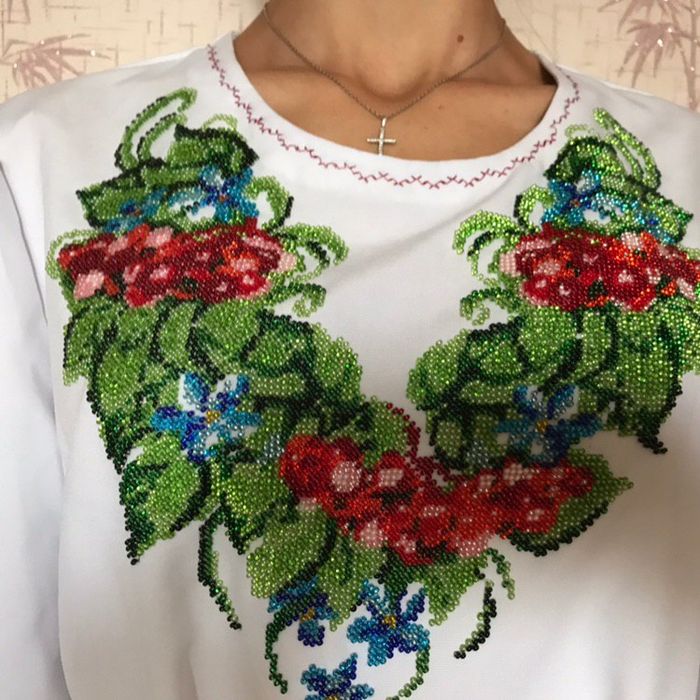 Вишиванка біссером  42-50