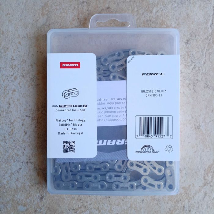 Corrente SRAM Force E1 Flattop 12s PowerLock D1 114 Elos