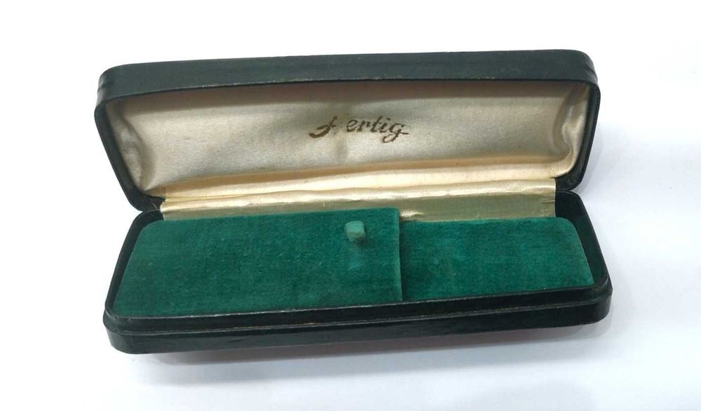 Hertig Certina Caixa / Estojo verde Antiga para Relógio de Pulso