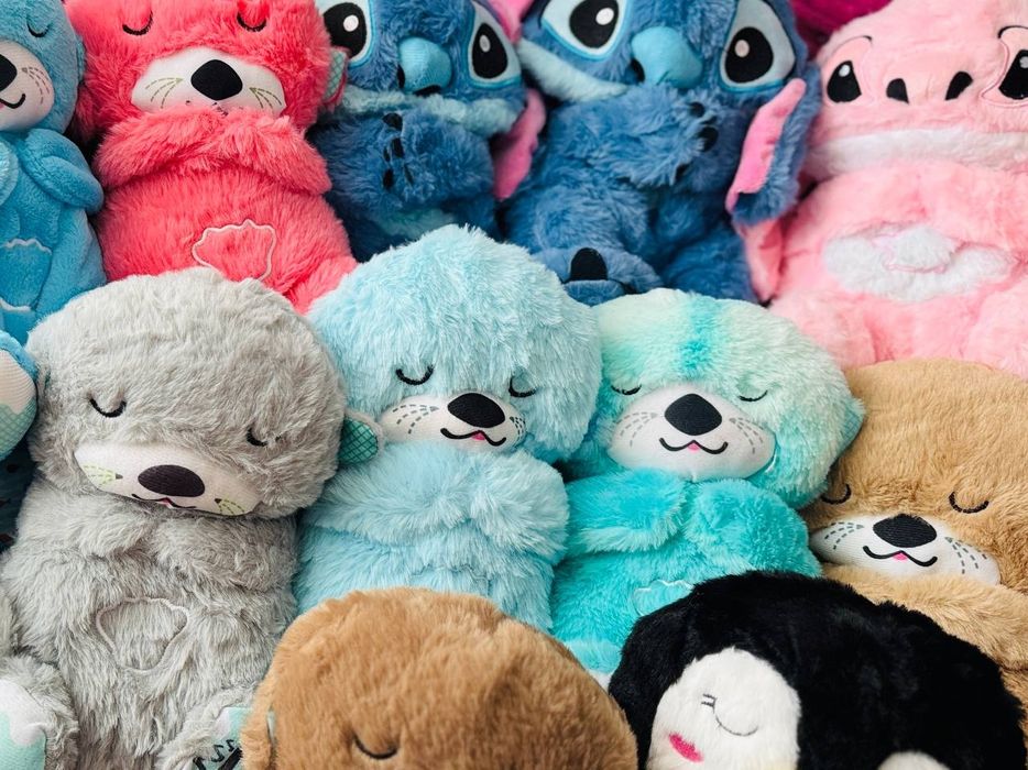 М'які дихаючі іграшки-нічники: стіч, коала, капібара, пінгвін, видра