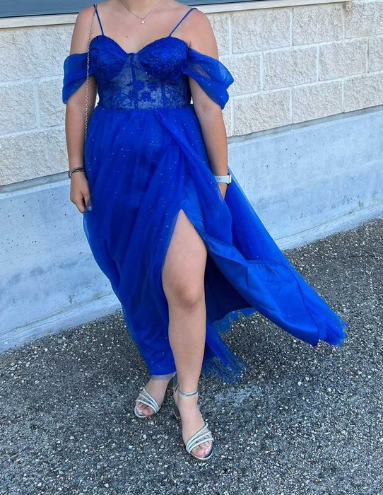Vestido Azulão Cerimónia