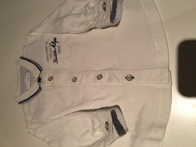 Camisa Chicco malha algodão  6M
