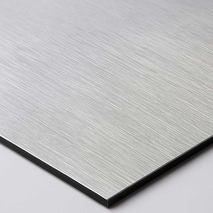 PŁYTA typu DIBOND srebrne aluminium szczotkowane na wymiar 3mm