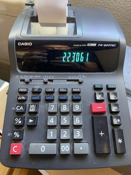 Maquina de calcular Casio FR-620 TEC