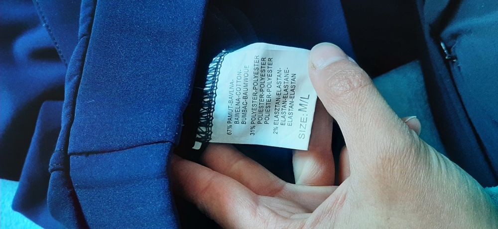 Spodnie eleganckie materiałowe M