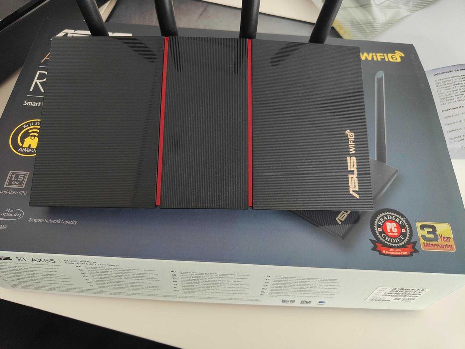 Router Asus RT-AX55 Dual-Band Wireless AX1800 WiFi 6