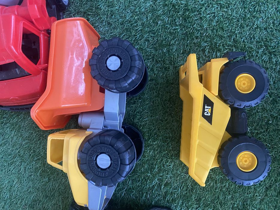 Carros das obras escavadora betoneira camiao de carga