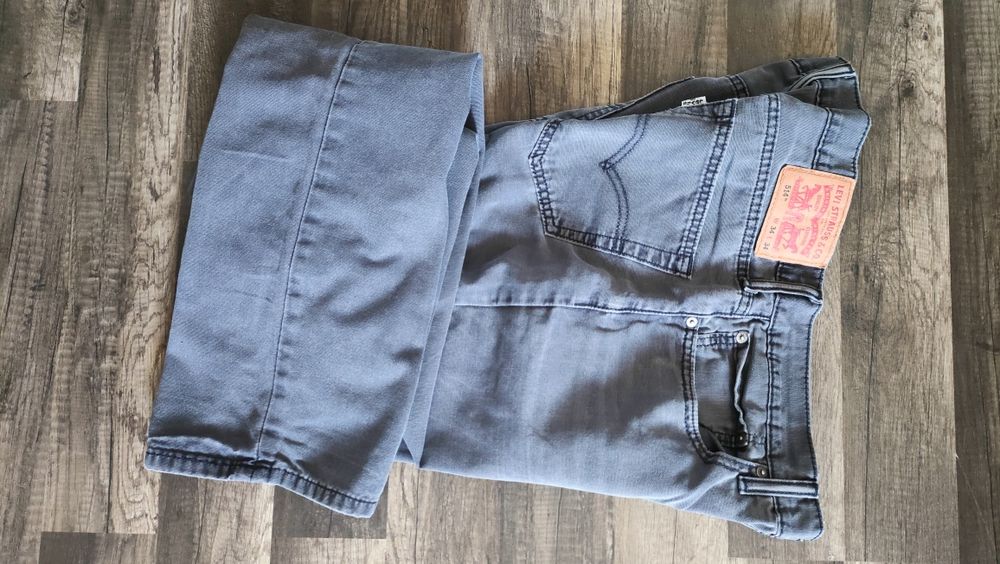klasyczne szare spodnie LEVI'S 514 34/34