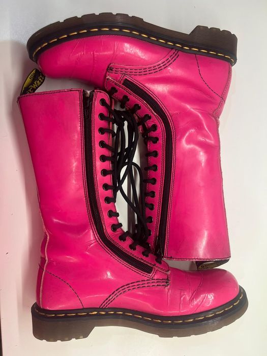 Dr Martens EU 39 różowe damskie glany Martensy pink fuksja 14 dziurek