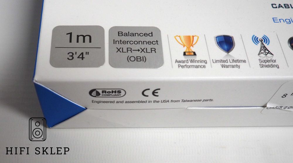 Wireworld OASIS 8 XLR - 1M -Wyprzedaż !!!