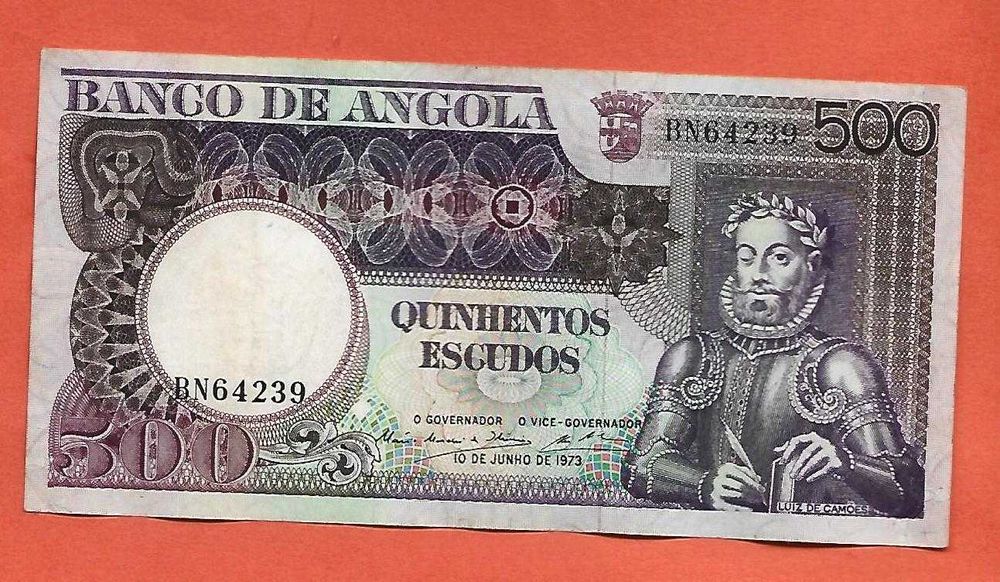Angola Nota 500$00 1973