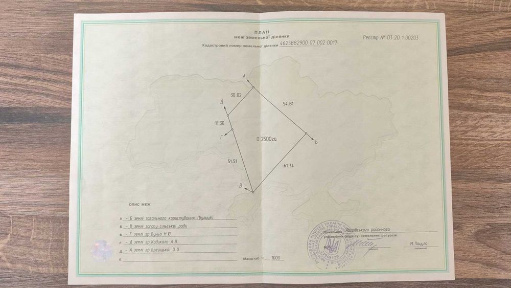 Продаж земельної ділянки під житлову забудову, площа 25 соток