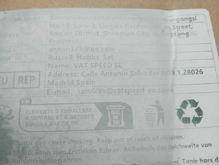 Kit Acessórios Air Fryer Russell Hobbs Set - Novo/Completo