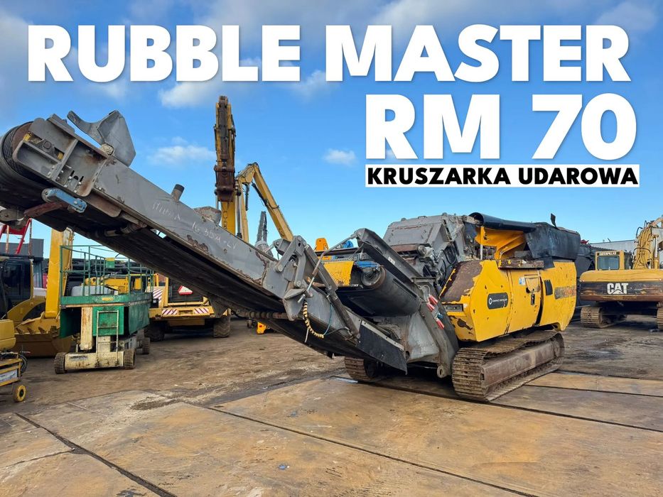 Rubble Master RM 70  mobilna kruszarka udarowa, silnik Deutz, 21t, odsiew boczny, magnes