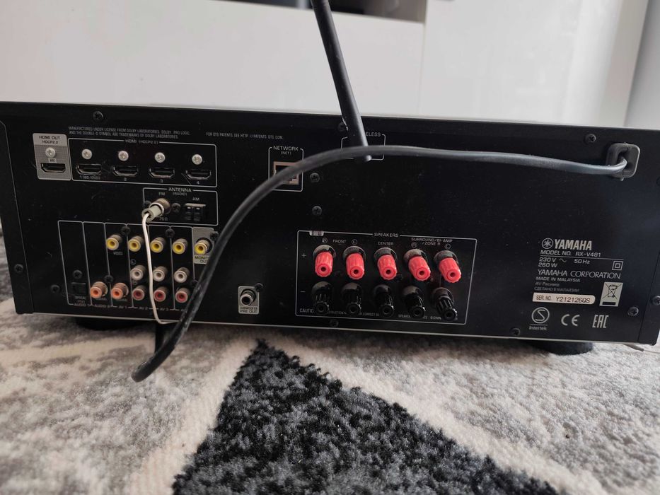 Amplituner Yamaha rx-v481 amplituner AV 5.1, MusicCast, Wi-Fi, Bluetooth, 4K, pilot