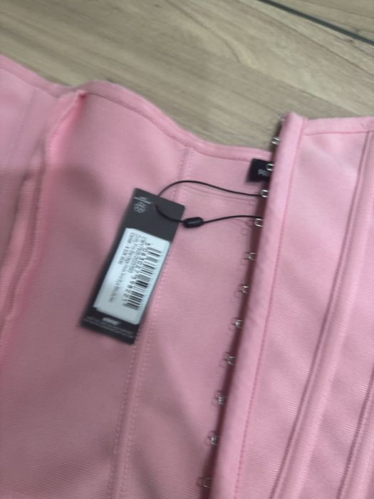 Рожевий корсет хс