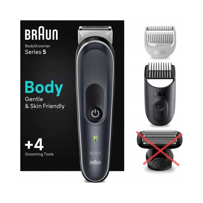 Outlet Trymer Braun Series5 BG5370 czarny 5 elementów Maszynka Golarka