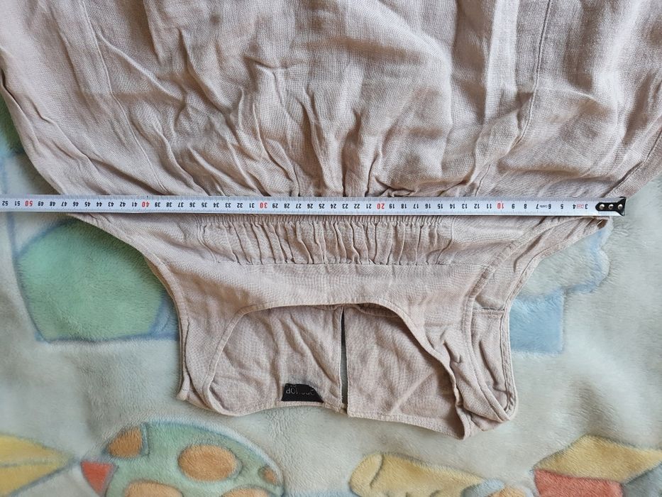 Lekka sukienka Topshop, kawa z mlekiem, rozm. 40