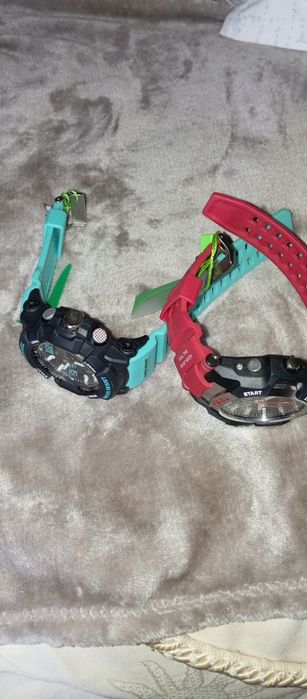 Relógio SMAEL Esportivo - Preto e Vermelho/  verde