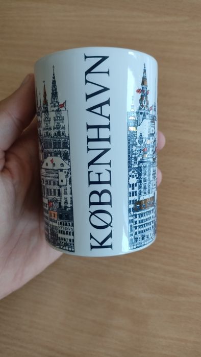 Kubek porcelanowy z Kopenhagi Danii