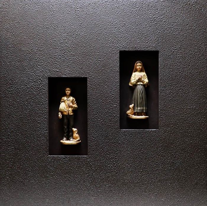 Fantástico Quadro Pastorinhos Jacinta e Francisco