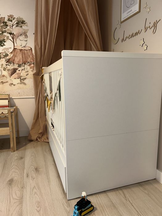 Łóżeczko drewniane