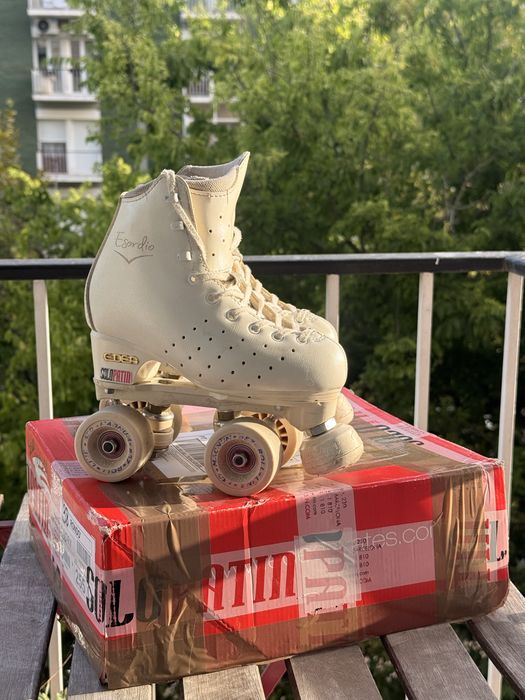 Patins Patinagem Artística Edea Esordio 215 + Roll-Line Mirage e Rodas Magnum