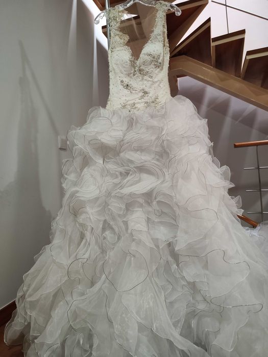 Vestido noiva Micaela Oliveira  c/véu e saiote