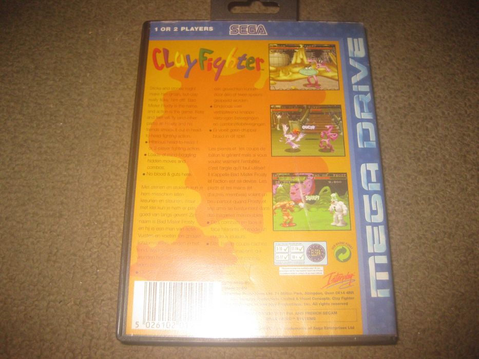 Jogo "Clay Fighter" para Sega Mega Drive