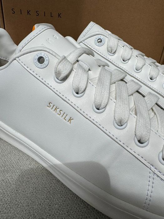 Nowe trampki sneakersy damskie SIKSILK białe pomarańczowe 40 2/3