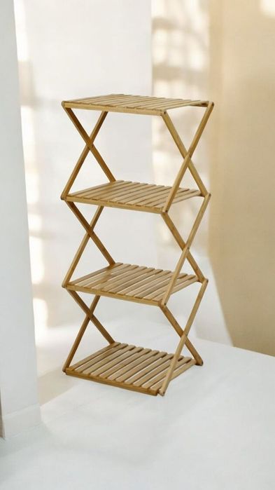 Składany łazienkowy stojak bambusowy regał EKO BOHO