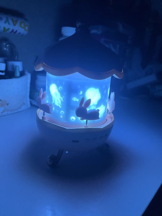 Лампа ночник карусель детская