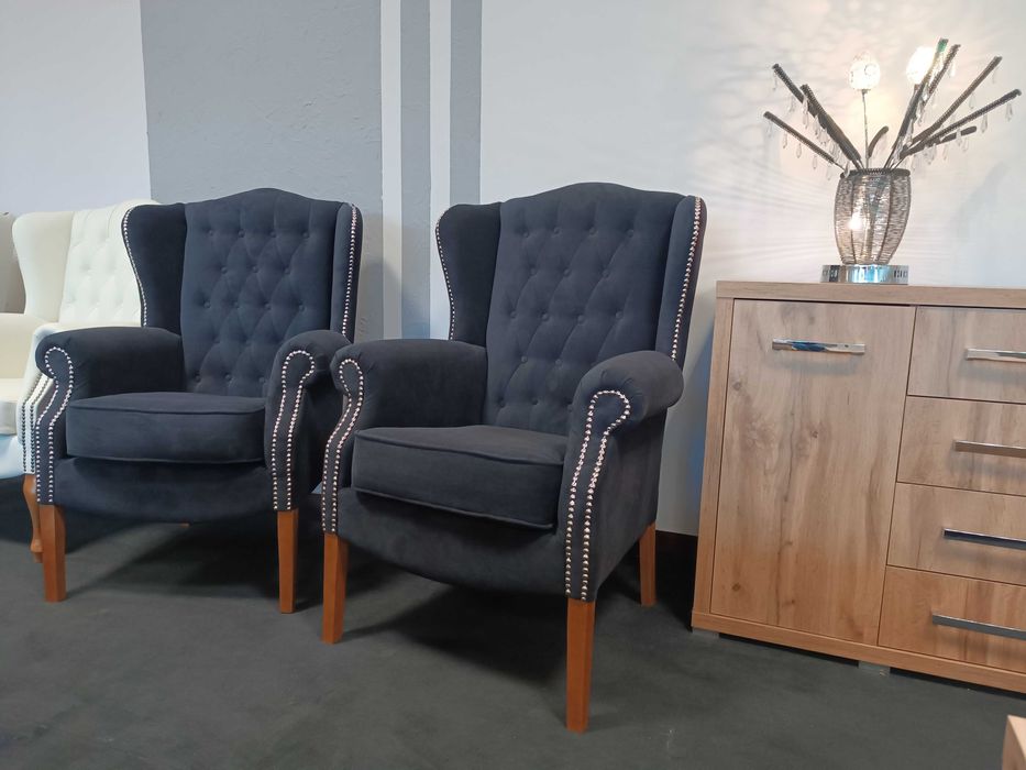 Nowy Fotel PREZESA - Tkanina Zmywalna, 2 sztuki, -50% PRODUCENT Pyka