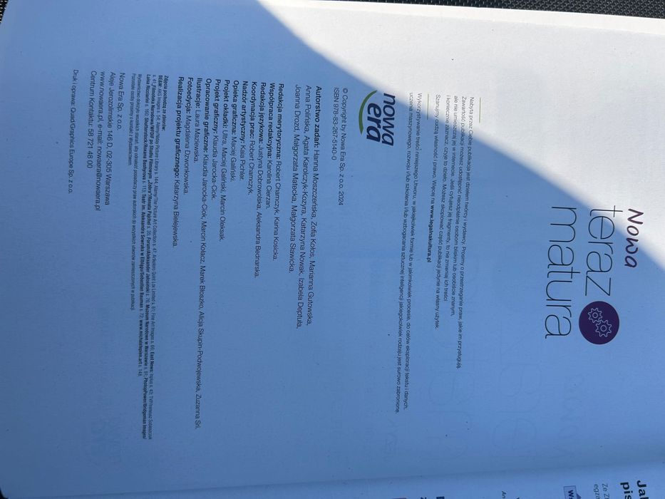Nowa Teraz Matura Język Polski NOWA
