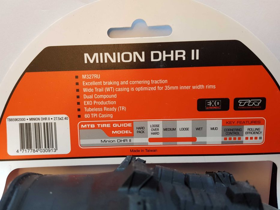 Maxxis Minion DHR II EXO/TR 60 TPI Tubeless 27.5´´ x 2.40 (NOVO)