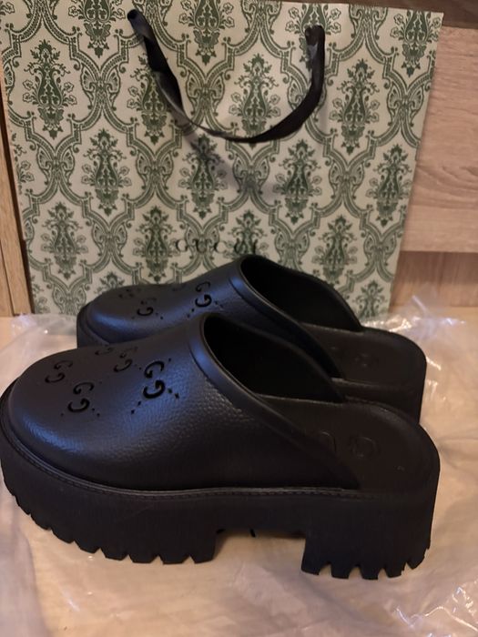 Klapki koturny Gucci 39/40 ( 25 cm)