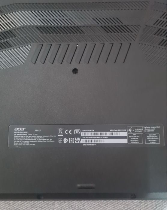 gaming laptop acer nitro an515-55