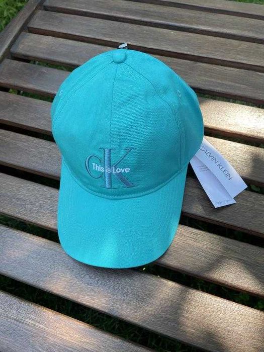 Новая кепка calvin klein бейсболка (ck бирюзовый cap) с америки