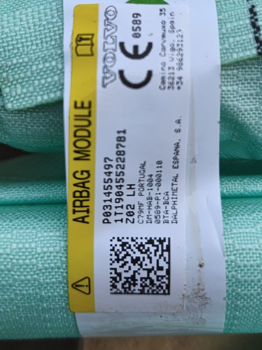 Kurtyna Airbag Lewa Prawa Volvo s60 III Oryginalna nie naprawiana!!!